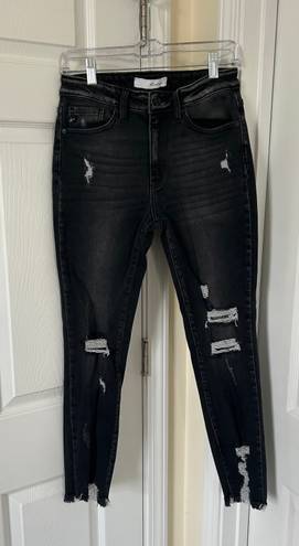 KanCan USA Black Distressed Skinny Jeans