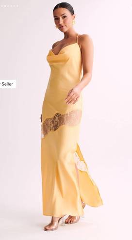 Meshki Yellow Lace Dress