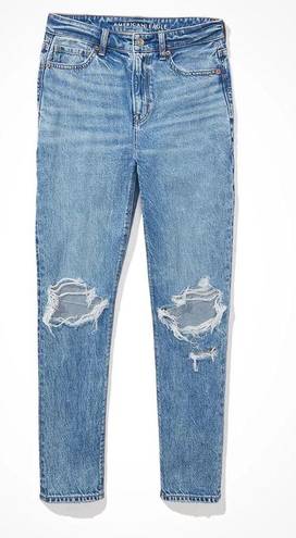 American Eagle Strigid Ripped Mom Jean