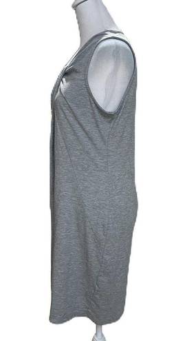 RD Style Heather Gray Sleeveless Knot Front Above the Knee Dress Size Small