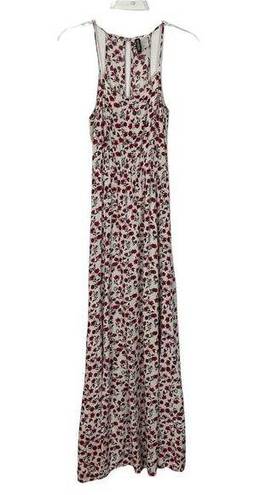 Divided  Floral Center Slit Maxi Vacation Dress Size 4