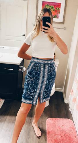 Loft Blue Skirt