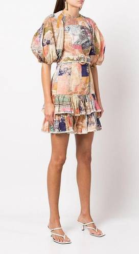 Zimmermann NWT.  patchwork mini dress AU 0 / US 4