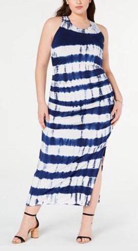 Jessica Simpson TIE DYED MAXI DRESS NAVY XS NWT