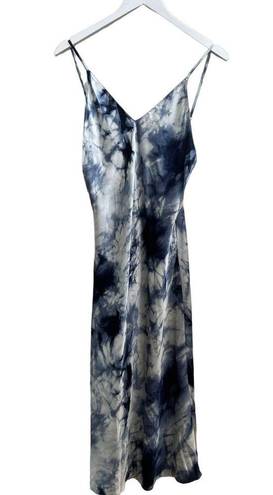 Natori NEW $130  Blue Tie Dye Sora Midi Slip Dress