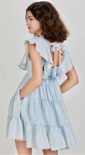 Free People "UNDONE" SEA SPRAY WASH MINI DRESS - SZ XS - NWT