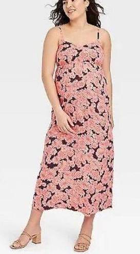 Isabel Maternity Sleeveless Tie-Back Woven Maternity Dress -  M NWT