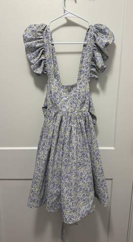 These Three Boutique Periwinkle Flutter Sleeve Dress