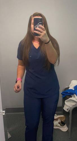 navy scrubs Blue