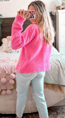 J.Crew Hot Pink Sweater 