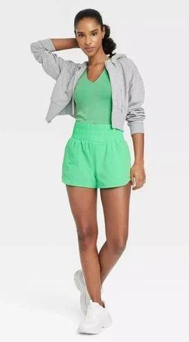 Joy Lab green high waisted pull on athletic shorts