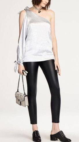 Rebecca Minkoff  Nash One-Shoulder Metallic Blouse