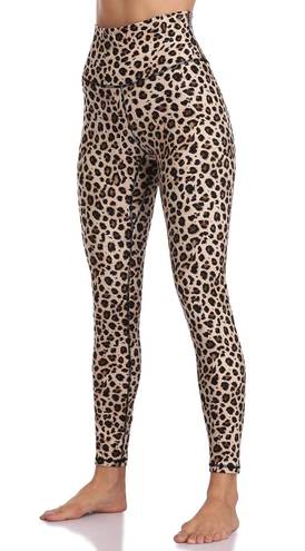 Colorfulkoala Cheetah Print High Waisted Tummy Control Workout Leggings Ultra Soft Yoga Pants