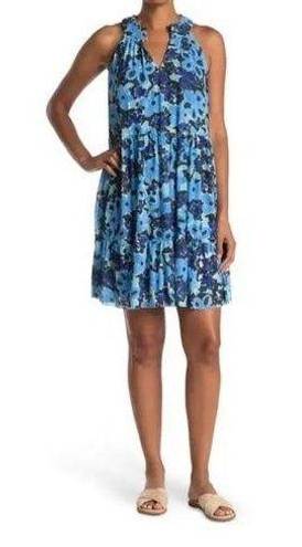 Donna Morgan  Floral Sleeveless Shift Dress Size 6, SOFT WHITE/ FRENCH BLUE NWT