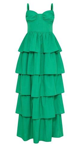 Pretty Little Thing Green Formal Dress