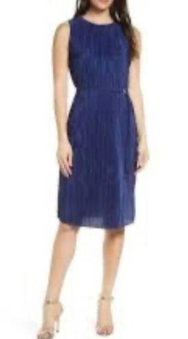 Sam Edelman  sleeveless blue mini pleated dress size 12