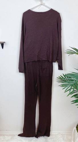 n:philanthropy  Zen Sweatshirt & Sweatpants Set Chocolate