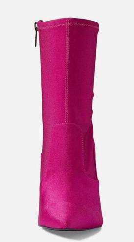 Guess NEW   Frita Ankle Boot Satin Fabric Fuchsia / Pink