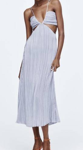 ZARA Pleated Maxi Dress