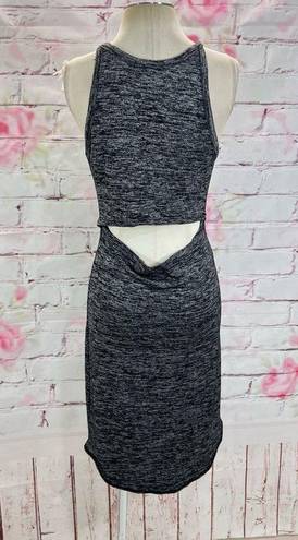 Wilfred Free  Women's Sleeveless Open Low Back Dress Marbled Gray Size L