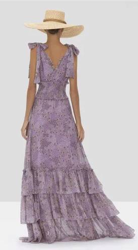 Alexis  Clemence Dress In Purple Bouquet