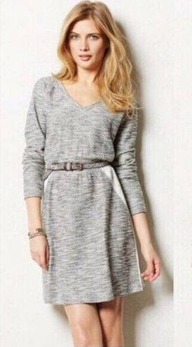 Anthropologie  saturday sunday gray long sleeve sweater dress with pockets size S