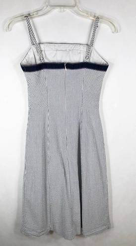 Isaac Mizrahi  for Target Size 2 Dress Seersucker Blue Adjustable Sleeveless 1299