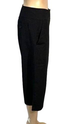 Apt. 9  Womens Maxwell Fit Straight Leg Crop Capri Dress Pants Black Size 4 EUC