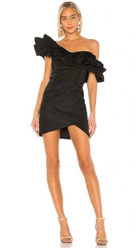 Alexis  Benicia Sheath in Black XLarge Womens Ruffle Cocktail Mini