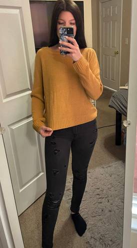 Divided Warm Gold Sweater 