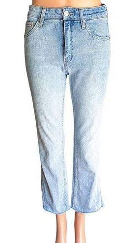 Popsugar  Light Blue Raw Edge Hem Denim Jeans ~ Women's Size 6