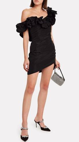 Alexis  Benicia Sheath in Black XLarge Womens Ruffle Cocktail Mini