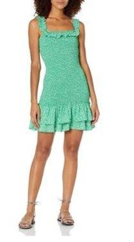 Likely Green White Ruffle Nina Dress 8