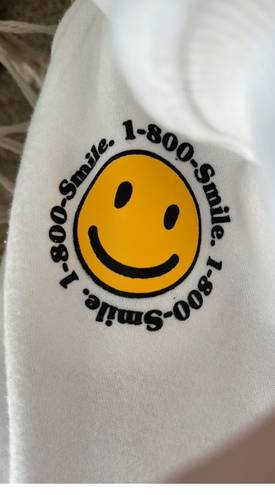 White Fox Boutique Smiley Face Sweatpants 