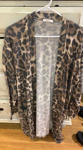 Cherish cheetah print cardigan 