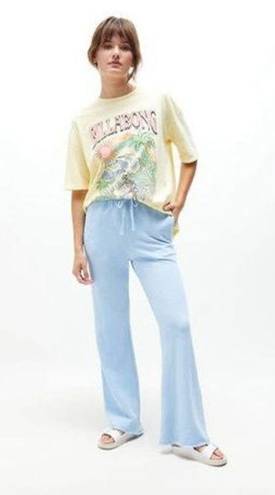 Billabong New.  sky blue wide leg sweat pants. Small. Retails $59