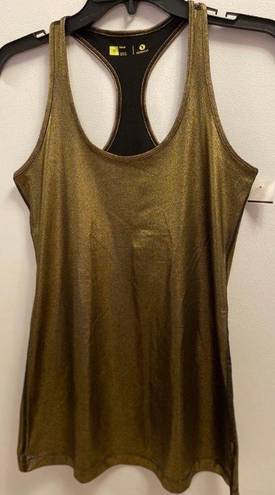 Xersion Gold Metallic Racerback Tank