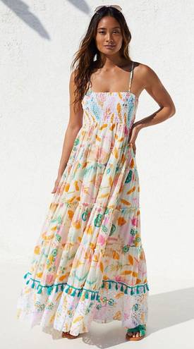 Anthropologie Tiered Cotton Maxi Dress