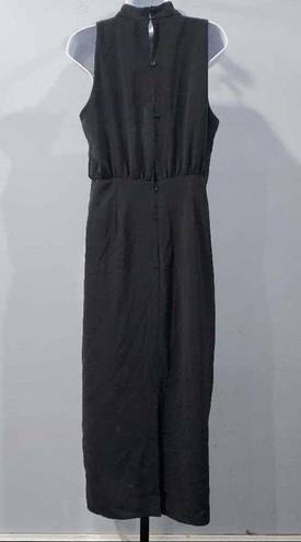 Entro  Black Sleeveless Cowl Neck Midi Dress Size Medium NWT