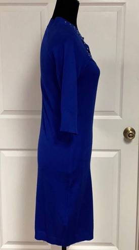 Allison Brittney Blue sweater dress size M
