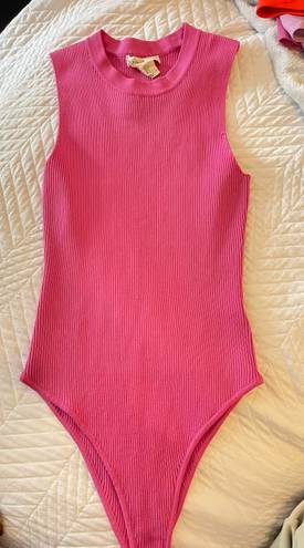 TJ Maxx Pink Ribbed Bodysuit 