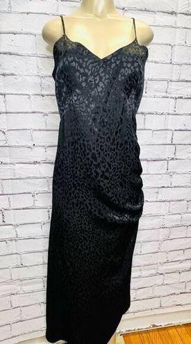 The Range  Leopard-Print Satin Slip Dress NWOT