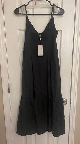 Rails  Maeve Poplin Black Sundress, Peep a Boo front, size Medium, B97, NWT, $87