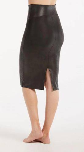 Spanx - Faux Leather Pencil Skirt Black Career Professional