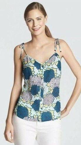 Draper James NWT Women's  Thomasville Tank Magnolia Print SILK Cami Top Sz 12