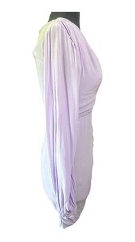 L'Academie  Pearl Ruched Dress in Lilac Size S