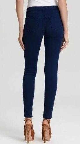 J Brand Ankle Zip Skinny Jeans in Nightfall Navy Blue 26