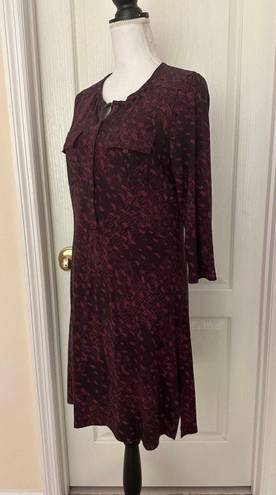 Patagonia Woman's Burgundy Organic Cotton Dress, Sz M.