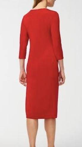 Chico's NEW NWT  Red Cutout Classic 3/4 Sleeve Dress