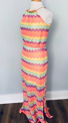 Lilly Pulitzer Inna Colorful Bright Maxi Striped Dress